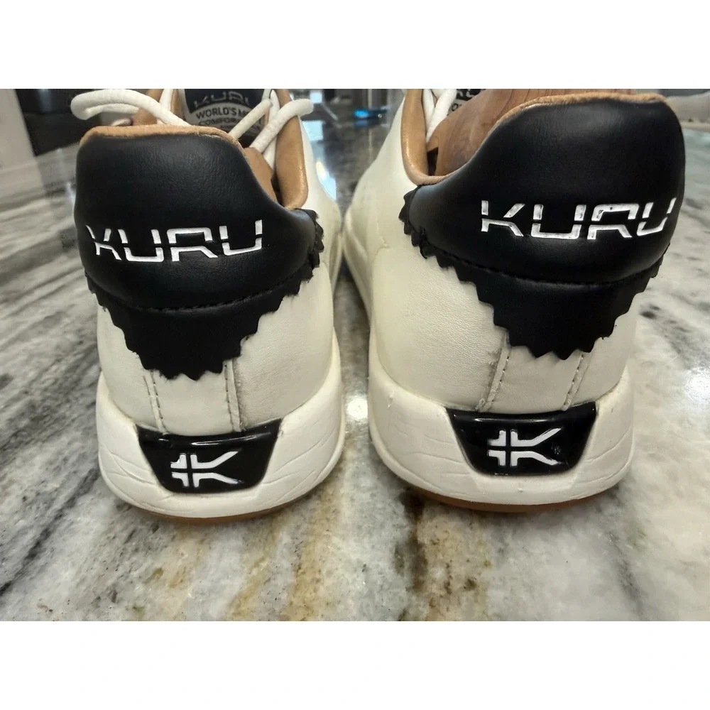 KURU Women's Roam Classic Court White butter-soft leather uppers Size 8